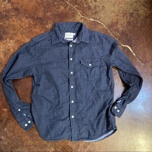 Men’s Goodfellow Denim Button Front Ling Sleeve Shirt
